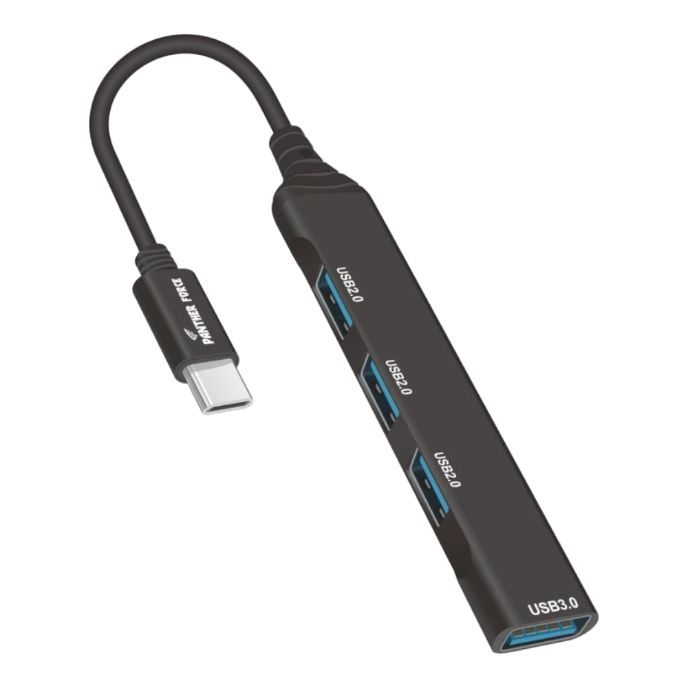 PF53- PANTHER FORCE 3 IN 1 USB-C HUB MULTIFUNCTIONAL EXTENDER PF53- PANTHER FORCE 3 IN 1 USB-C HUB MULTIFUNCTIONAL EXTENDER